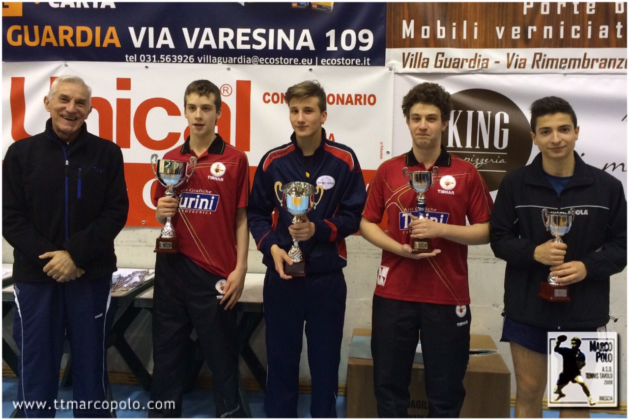 Leonardo Boletti sul podio di Villa Guardia