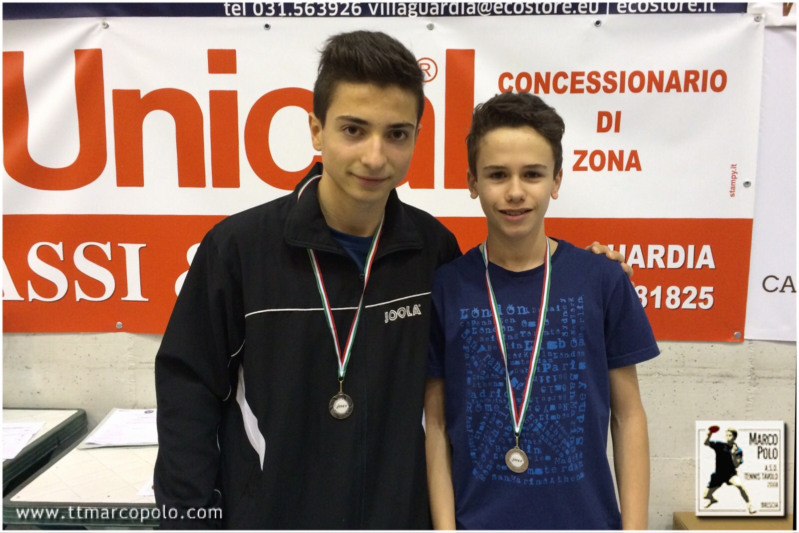 Stefano Moras e Leonardo Boletti 2° posto gara a squadre cat. Juniores
