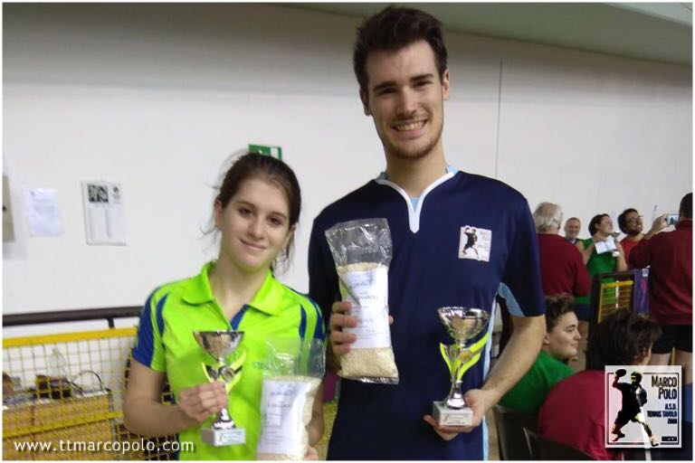 Arianna Magnaghi e Filippo Marchese finalisti al doppio assoluto a Novara
