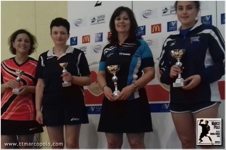 Eleonora Tardivo argento al Campionato regionale 4^ categoria doppio femminile