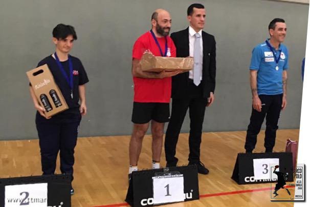 Joseph Calì sul podio del torneo paralimpico di Udine