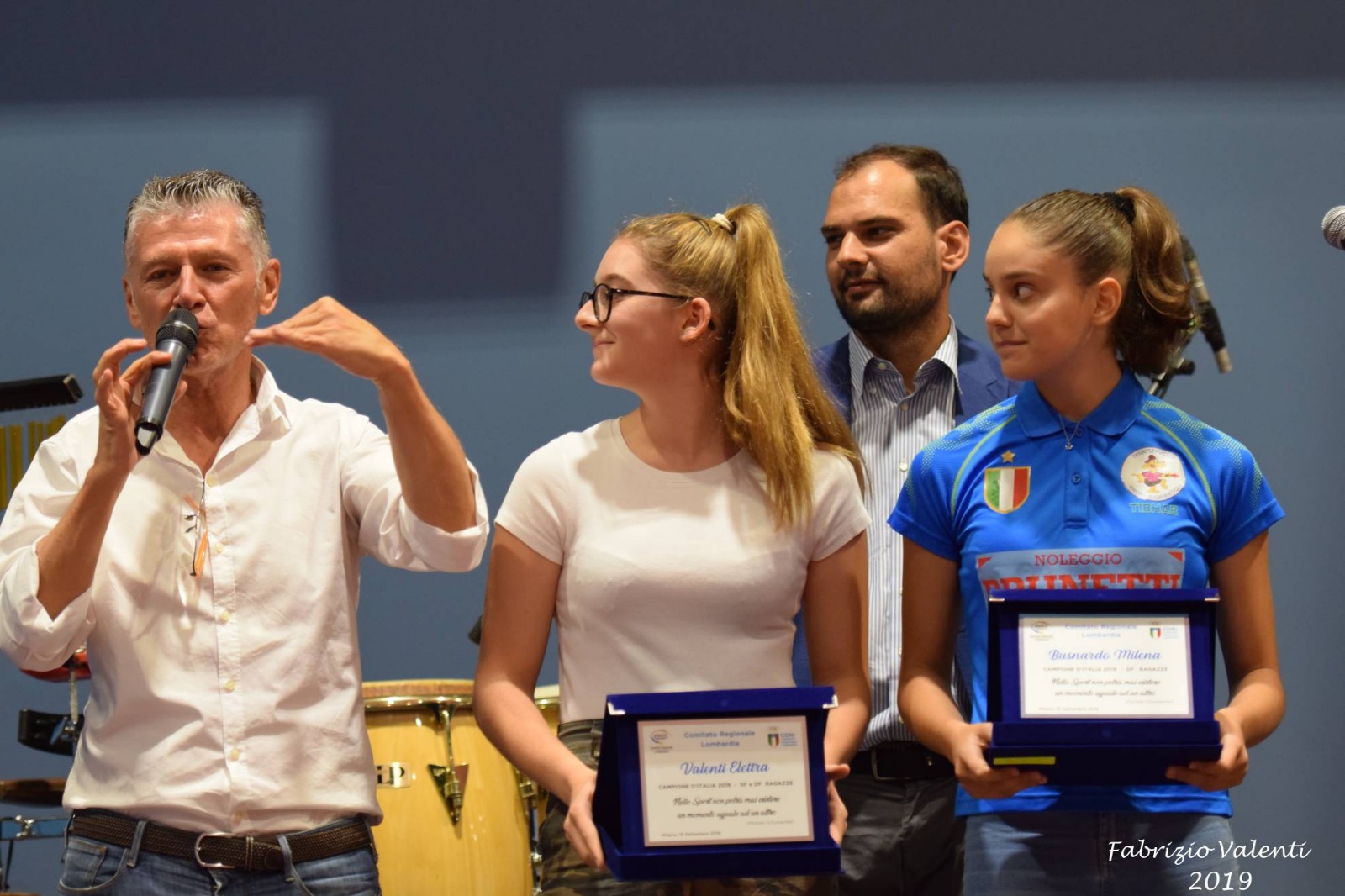 Elettra Valenti e Milena Busnardo premiate per il titolo di campionesse italiane doppio