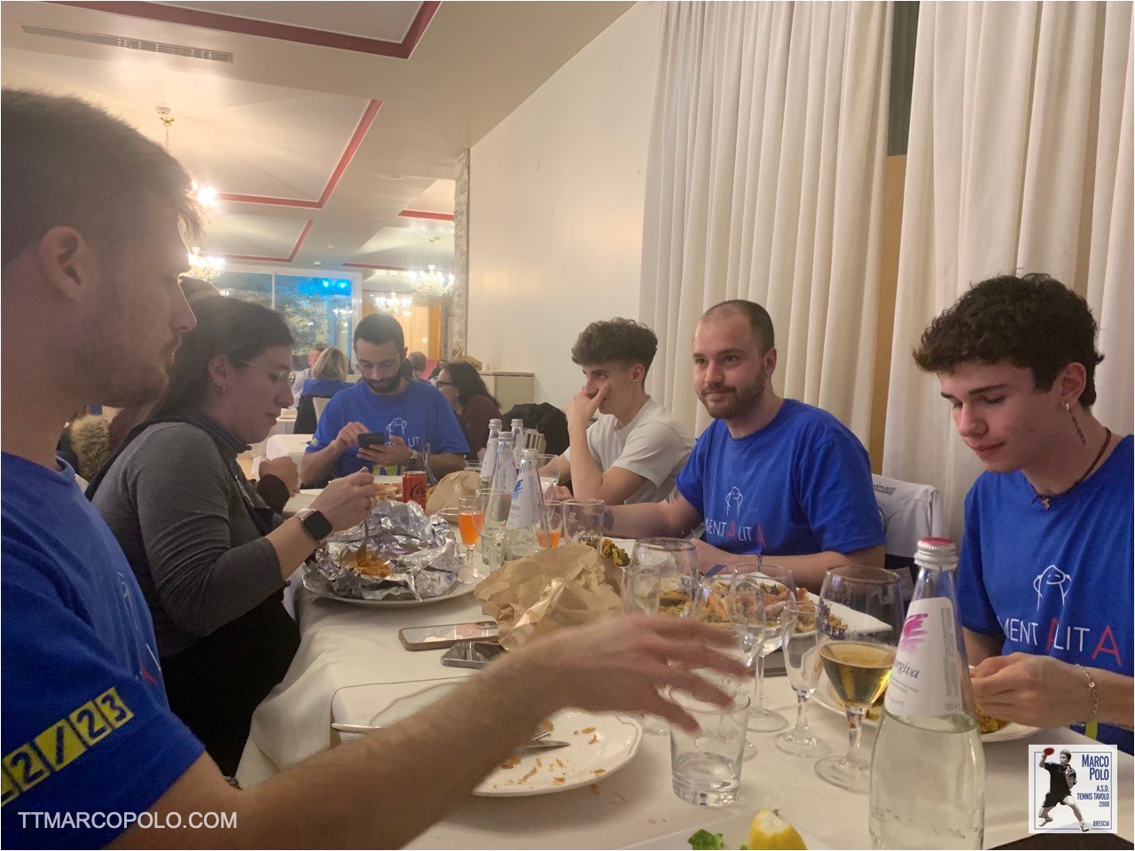 I festeggiamenti dopo la partita