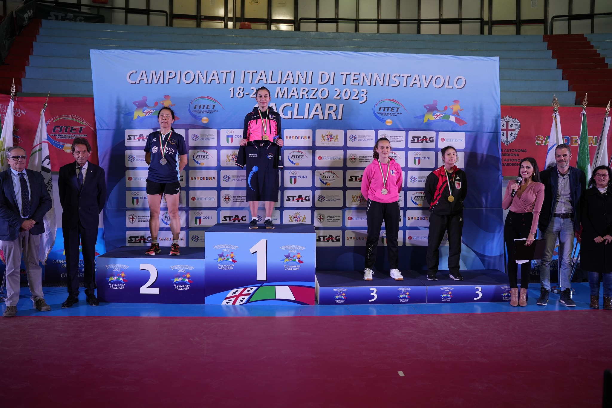 Xuelan Wang sul podio del singolo ai Campionati Italiani