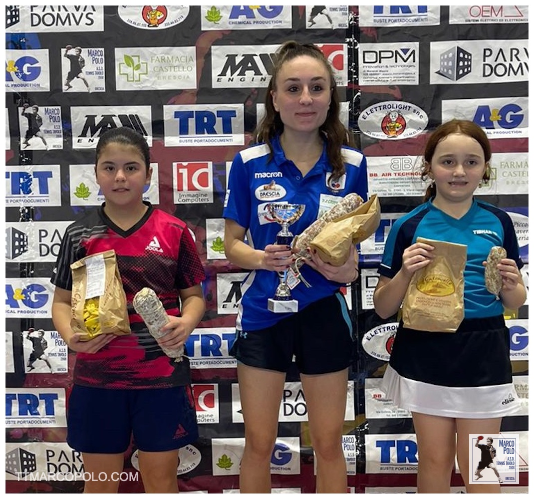 Il podio del V categoria femminile